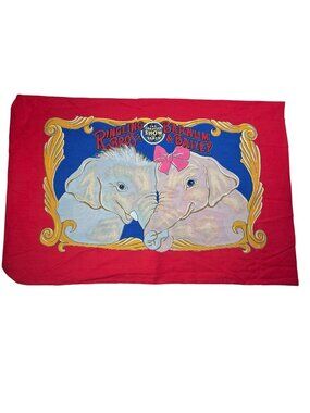 Ringling Bros Barnum & Bailey Circus Vintage Standard Pillowcase 20x26